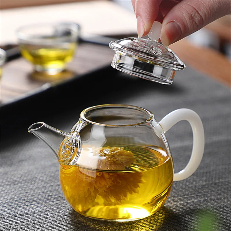 120ml Mini Glass Teapot with Filter
