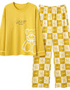 Women’s 2-Piece Pajama Set – Long Sleeve Top & Pants, Loose & Comfortable Winter Loungewear