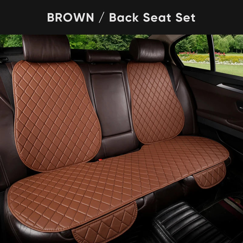 PU Leather Car Seat Cover Seat Back Cushion Minimalism Seat Cushion Universal Wear-resistant and Durable Four Seasons Pad Mat