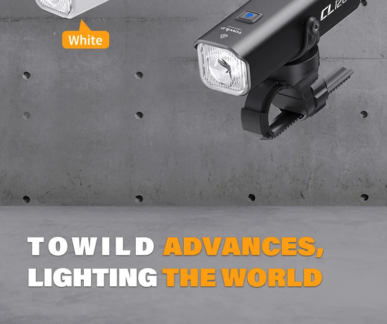 CL1200 Bicycle Light With Cut-off Line Beam 1200LM Rechargeable 5000mAh Led Bike Front Lights IPX6 MTB Cycling Headlights