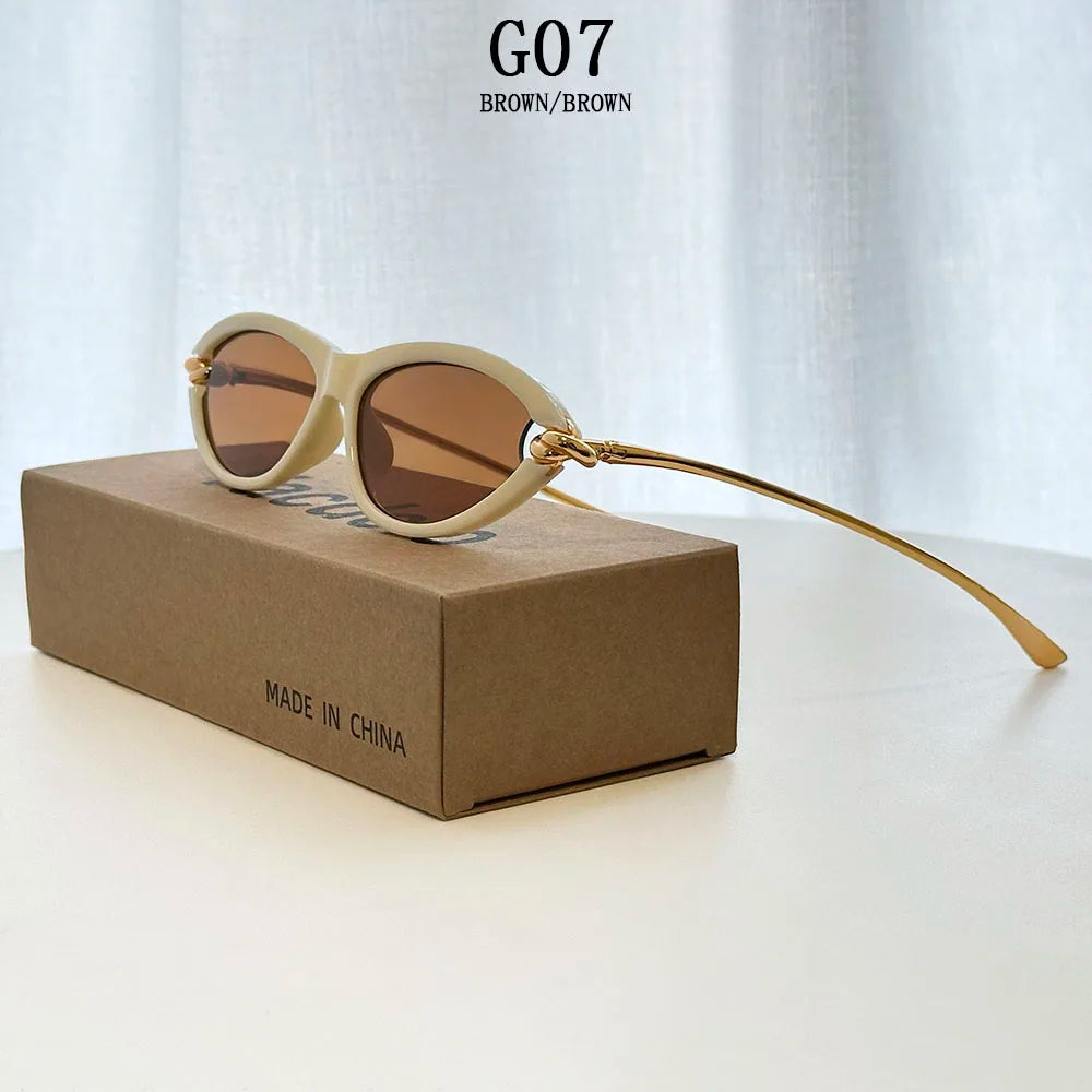 Vintage Cat Eye Sunglasses With UV400 Protection