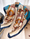 Square Women Scarves Silk Office Ladies Hair Neck Bandanna Headband Foulard Headcloth Muslim Headscarf Female muffler