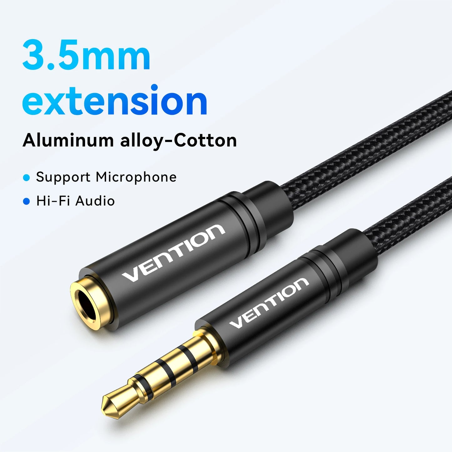 3.5MM Male to Female Extension Cable Jack 3.5 Aux Cable for Car Laptop Mini PC TV Stereo Audio Headphone Speaker Cable