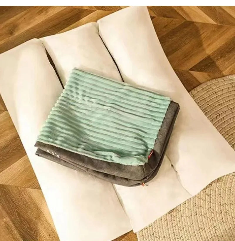 Corduroy Winter Pet Bed Sofa for Dogs and Cats