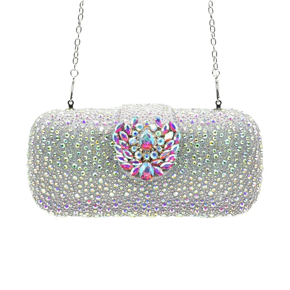 New Italian Shoes and Bags Matching Set Luxury Designer Pumps Women Full Rhinestone Designer Shoe and Bag Sets From Italy