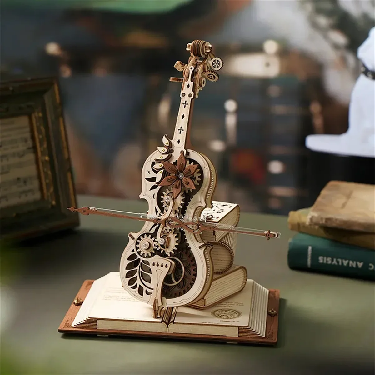 Mechanical Music Box 3D Wooden Puzzle