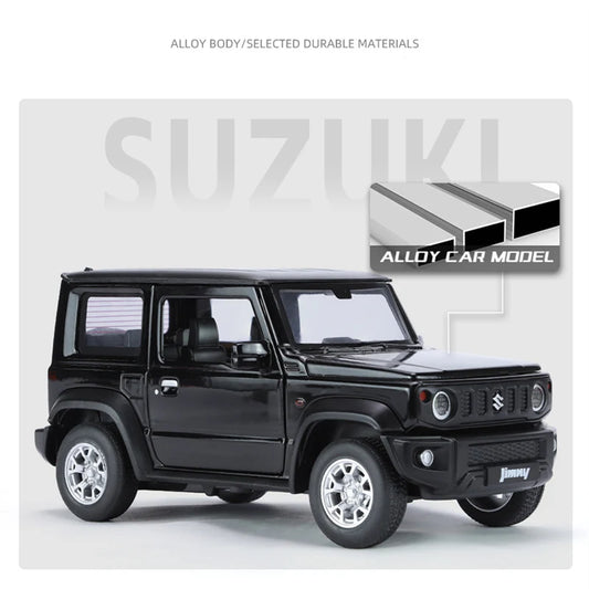 1:24 SUZUKI Jimny Alloy Car Model Diecasts Metal Off-Road Vehicles Car Model Simulation Sound and Light Collection Toy Gift