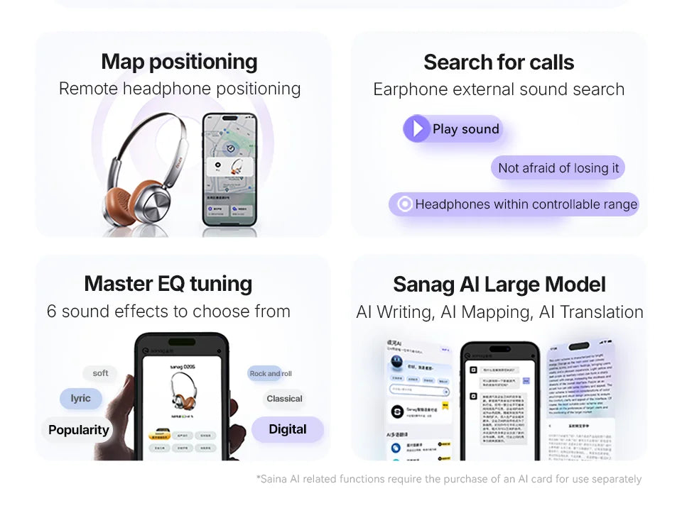 D20S Retro Headband Headphones Bluetooth 5.4 Sport Earbuds HiFi Sound Noise Cancelling Headband Earphones for Running