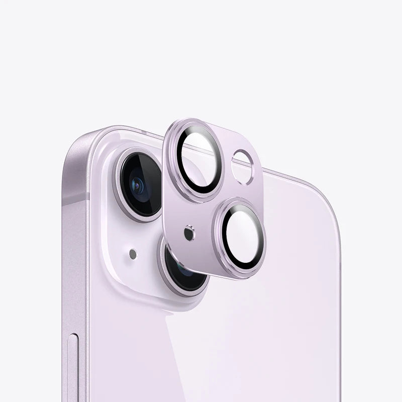Full Cover Metal Camera Lens Protector on For iPhone 14 Pro Max Plus Tempered Glass For iPhone 11 12 13 Pro Max Mini Metal Film