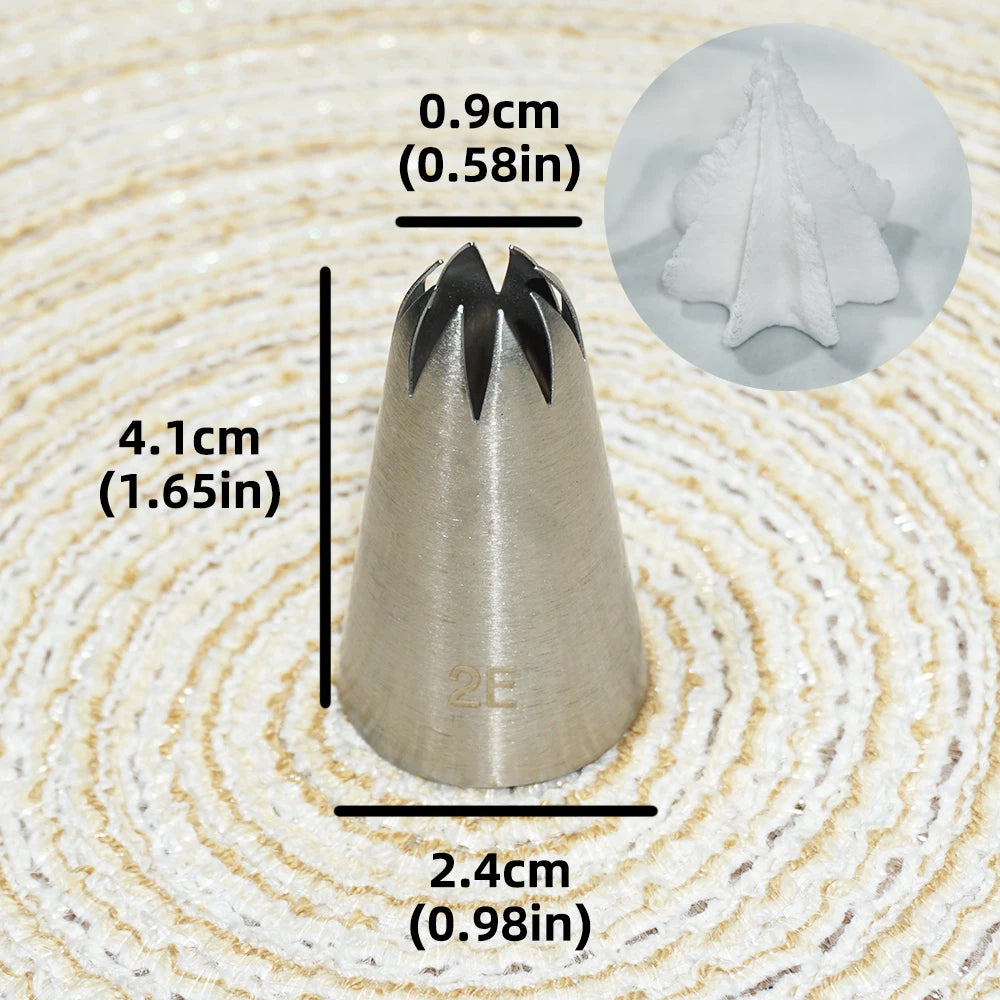 Multiple Large Metal Cake Cream Decoration Tips Pastry Tools Stainless Steel Piping Icing Nozzle Cupcake Head Dessert Decorators