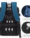 Aesthetic Men Business Backpack School Expandable USB Bag, Large Capacity 17.3 Laptop Waterproof Fashion Travel Backpack