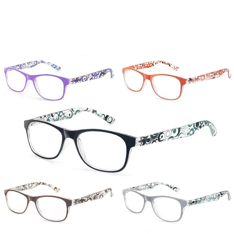 Cat Eye Reading Glasses for Women Round Colorful Classic Frame Spring Hinge Hign Quality Ladies Readers Eyeglasses with Diopter