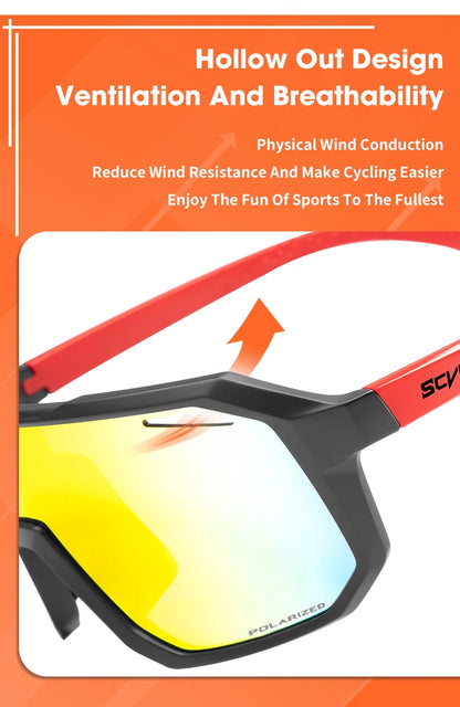 Polarized Cycling Glasses Outdoor Fishing Glasses Men MTB Cycling Sunglasses Women Road Bike Glasses UV400 Bicycle Glasses