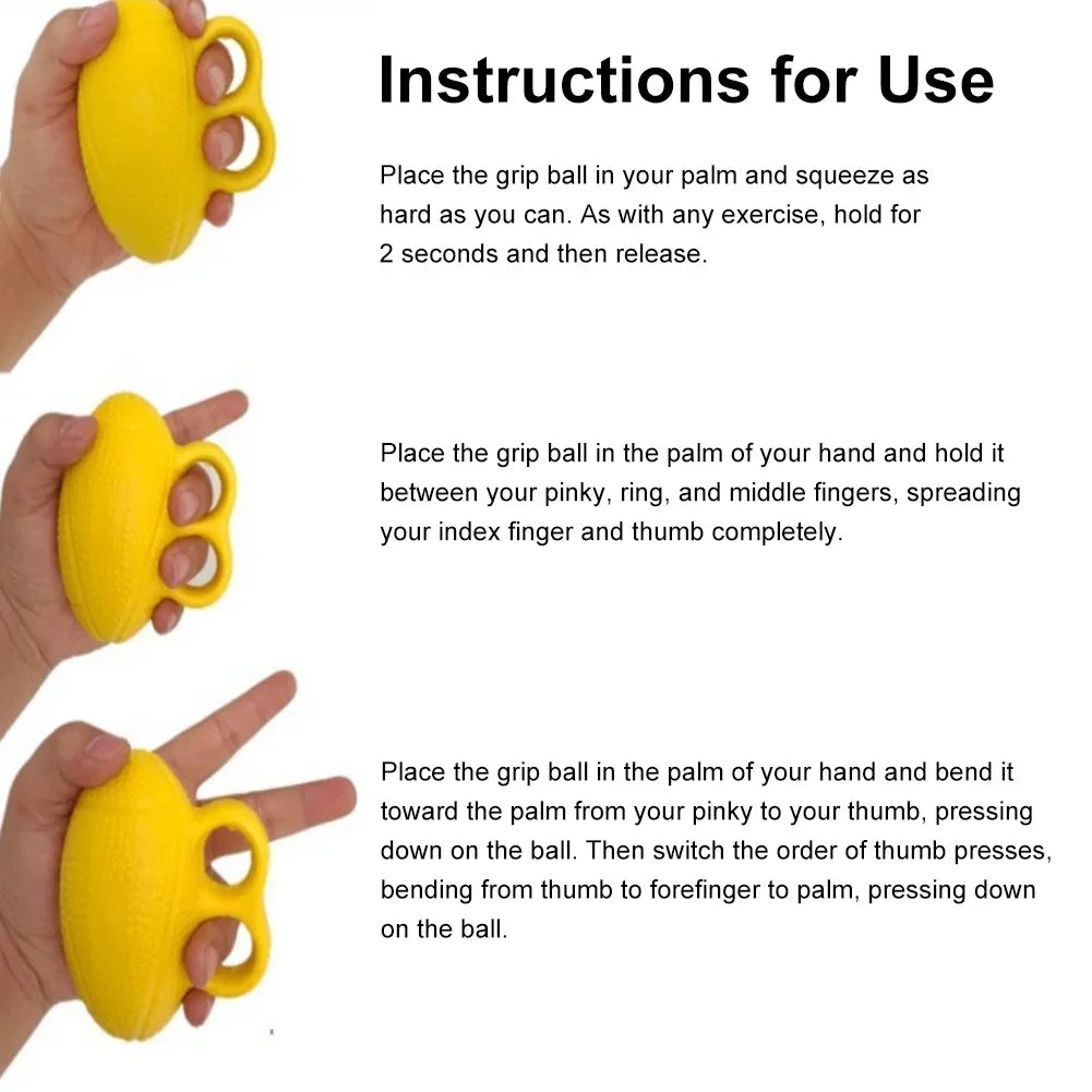 Finger Grip Ball Rehabilitation Training Grip Ball Finger Exercise Squeezer To Prevent Arthritis Elderly Massage Anti-Atrophy