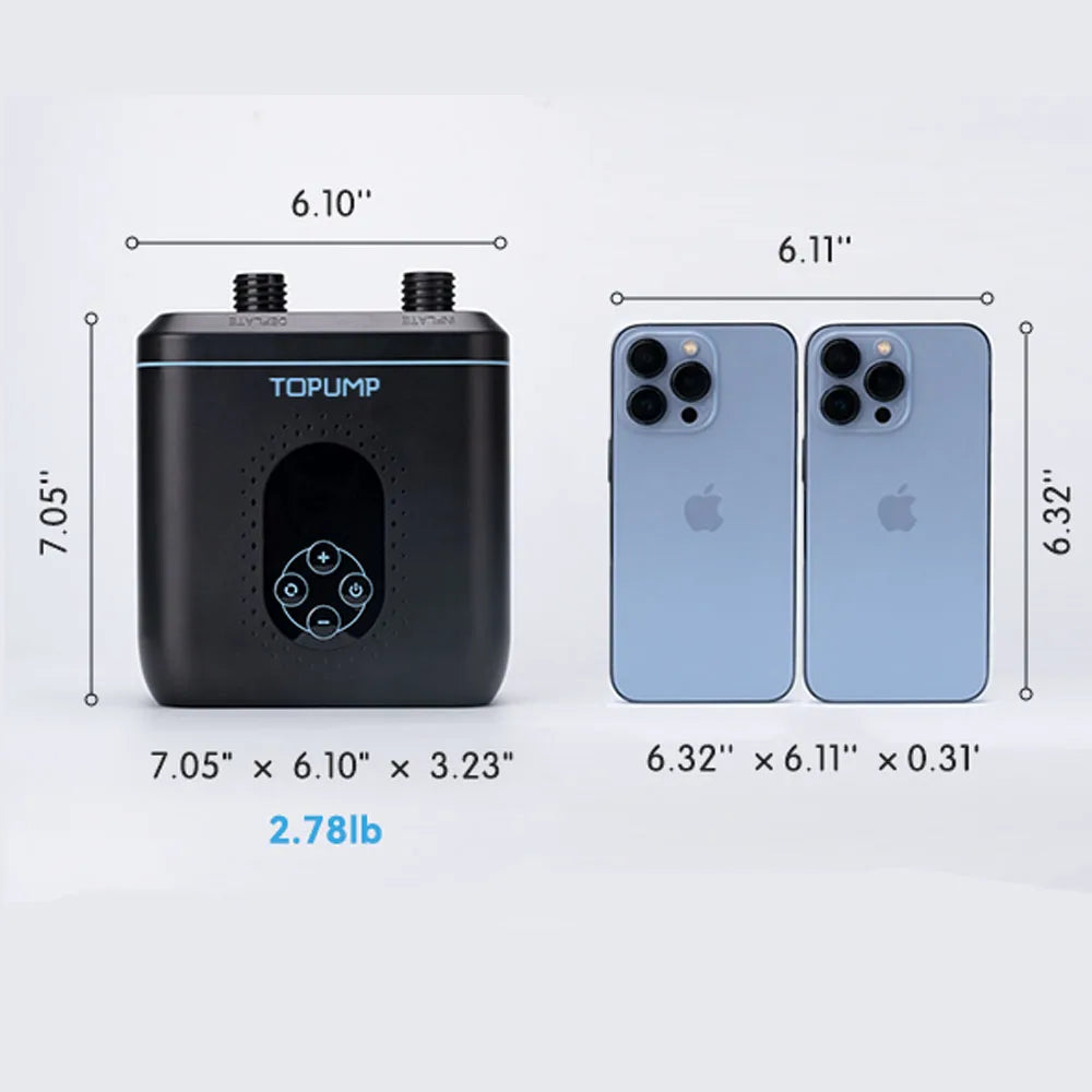 Electric Inflatable Kayak Boat Accessories 20PSI Cordless High Speed Dual Stage Air Inflator SUP Pump for Surfing Paddle Board