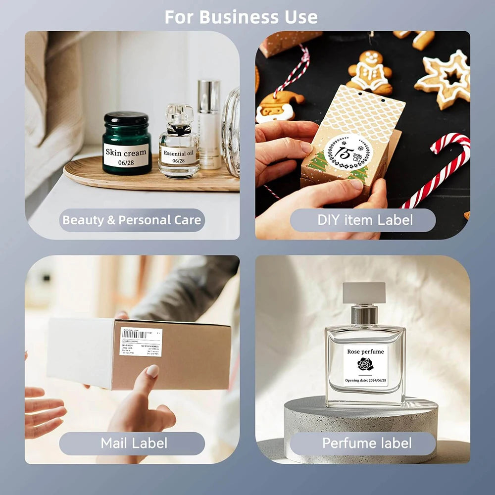 B1 Portable Thermal Label Printer 2 Inch, Bluetooth Mini Sticker Maker, Wireless Inkless Label Printer for Smartphone & PC