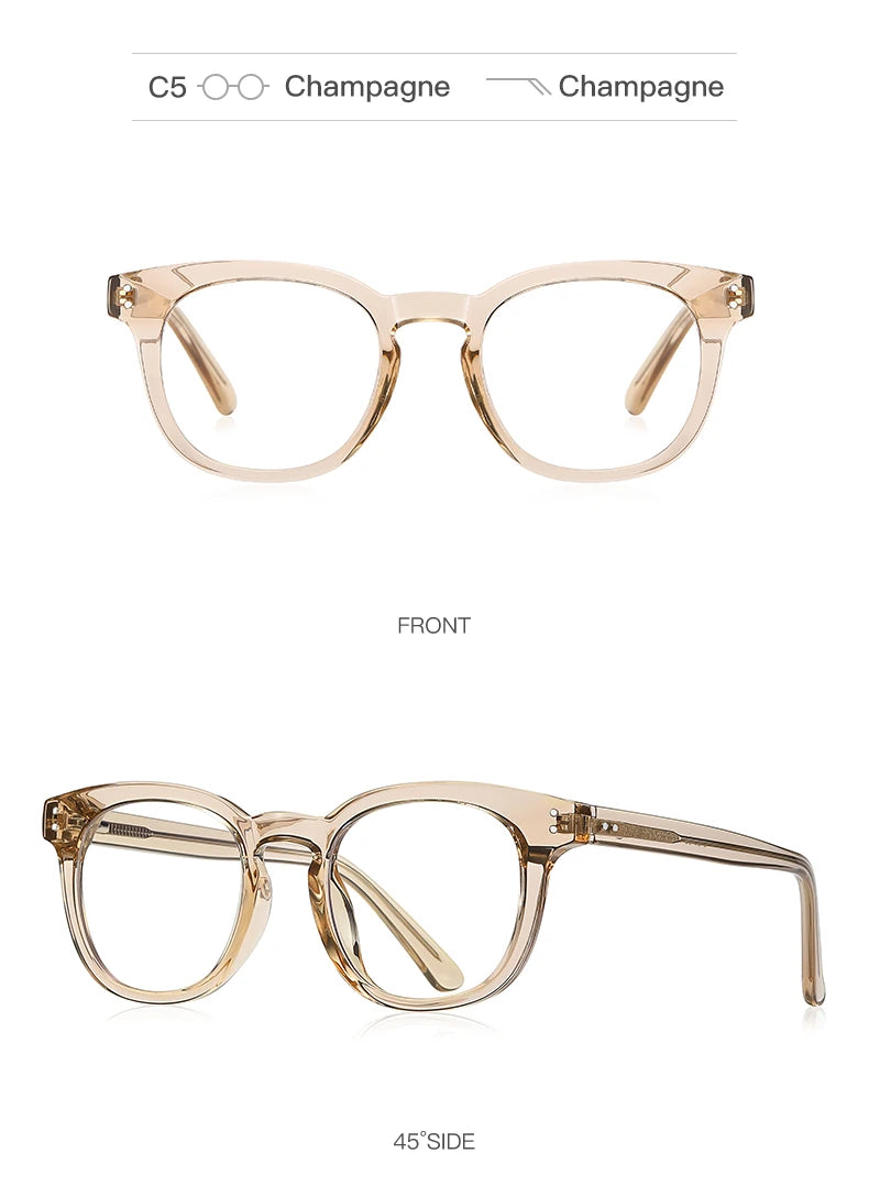 HONGMEI Stylish Square Frame Men and Women Simple Design Anti-blue Light Reading Optica Eyeglasses Myopia Can Be Customized