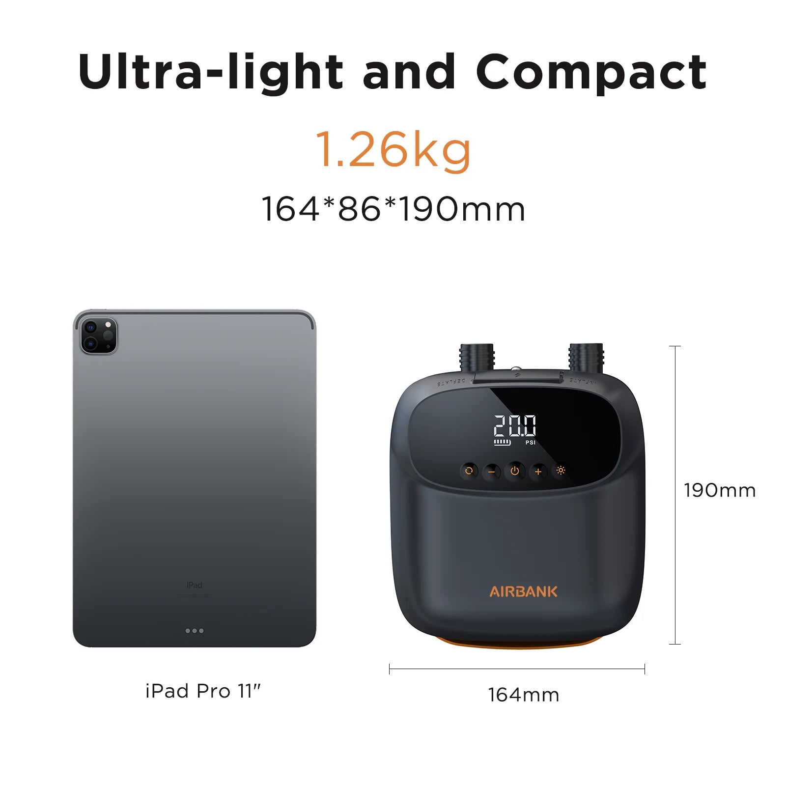 SUP Boat Accessories Inflatable Pump for Pvc Kayak Kite Wings 20PSI Rechargeable Inflate Deflate Stand Up Paddle Pump