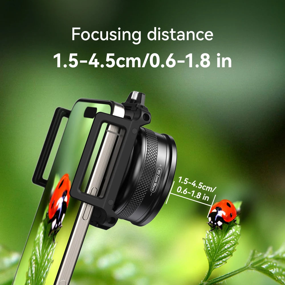 10X to 20X Zoom Macro Smartphone Lens with Universal Clip