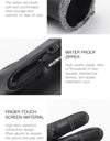 Winter Cycling Gloves Black PU Warm Water Windproof Touchscreen Gloves Skiing Snowboard Motorbike Gloves Men