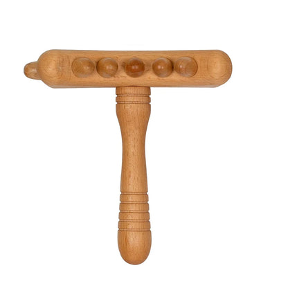 1 PC Wood Massage Stick Wooden Therapy Massage Tools, Home Gua Sha Lymphatic Drainage Tool,Relief Muscle Soreness Anti Cellulite