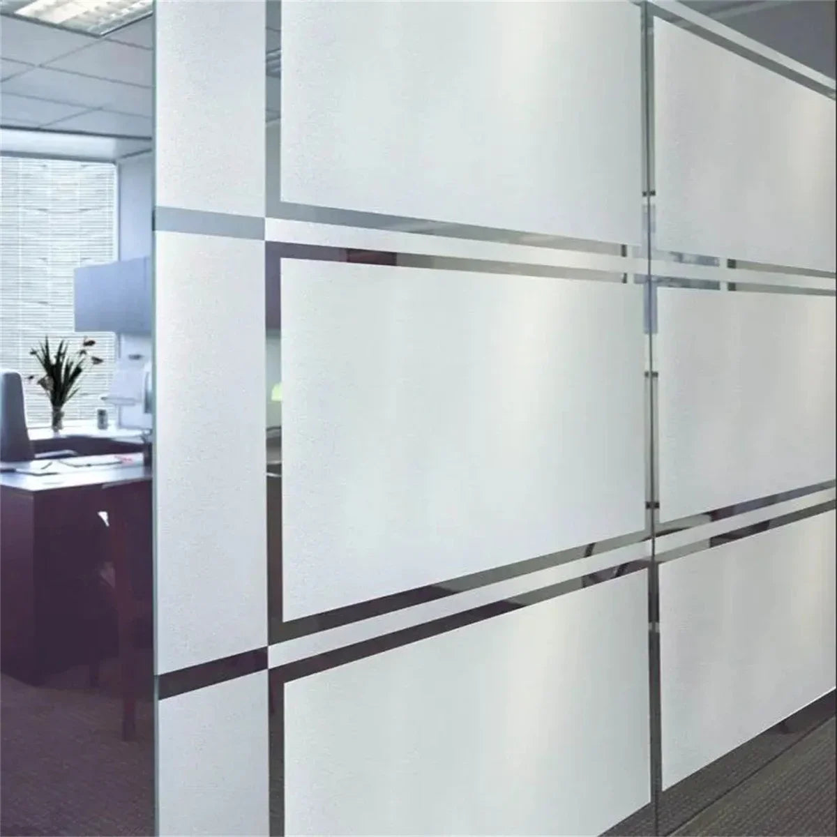 Matte Frosted Window Film Privacy UV Protection Self Adhesive Glass Vinyl for Home Heat Control Stained Decorative Glass Sticker
