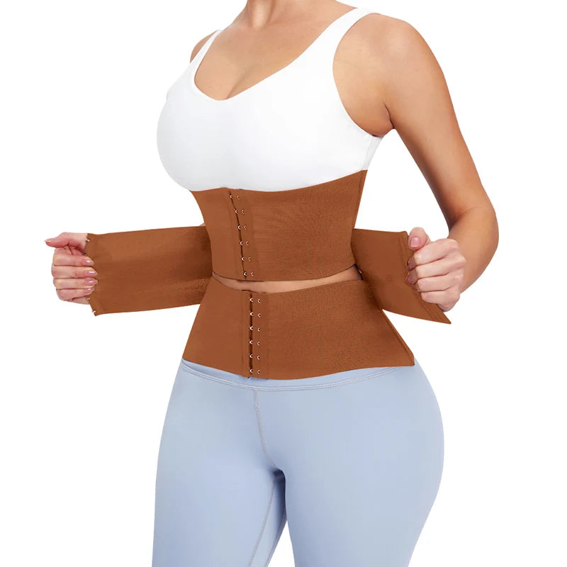 Women's Waist Trainer Corset – Tummy Wrap Shapewear Belt for Slimming & Postpartum Support