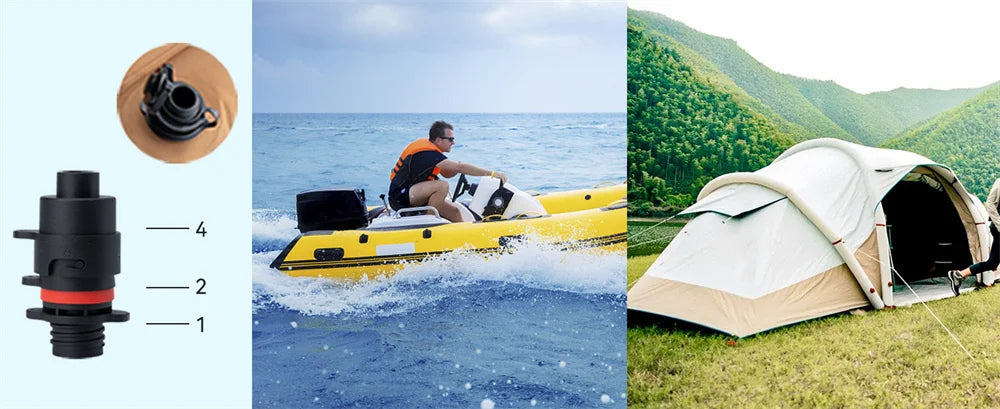 Electric Kayak Accessories PVC Inflatable Boat SUP Pump 20PSI 4000mAh Stand Up Paddle Board for Tent Mattress Wing Kite