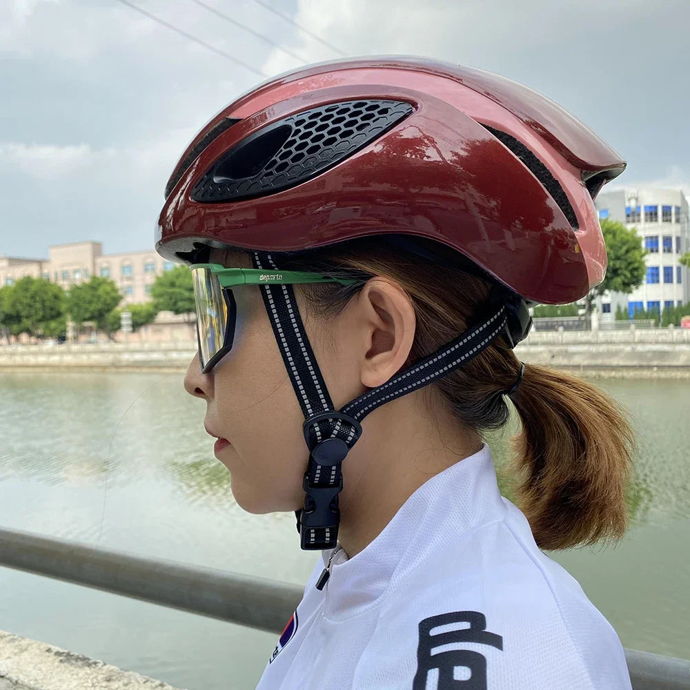 Matte Black Ultralight Cycling Helmet For Road And Mountain Bike