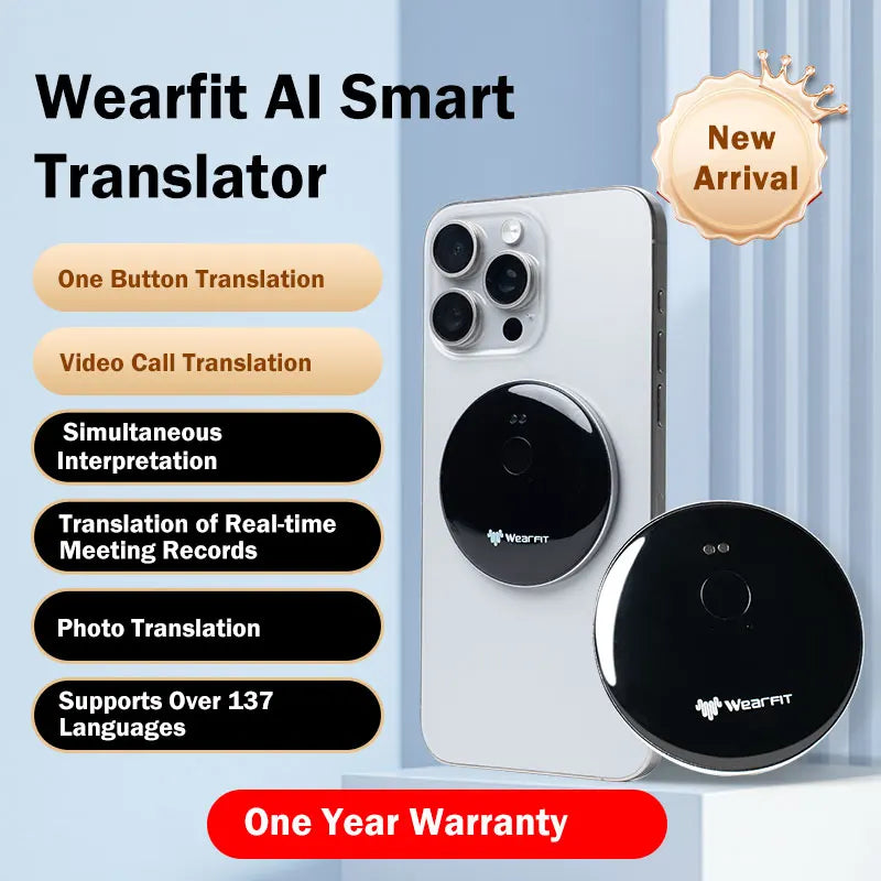 AI Voice Assistant Translator 139 Languages Video Photo Records Meeting Translate Simultaneous Interpretation Translation