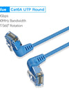 CAT6A Ethernet Cable 10Gbps 90/360 Degree Rotation CAT 6A Slim Networking Internet Lan Cord for PC PS4 Router RJ45 Cable