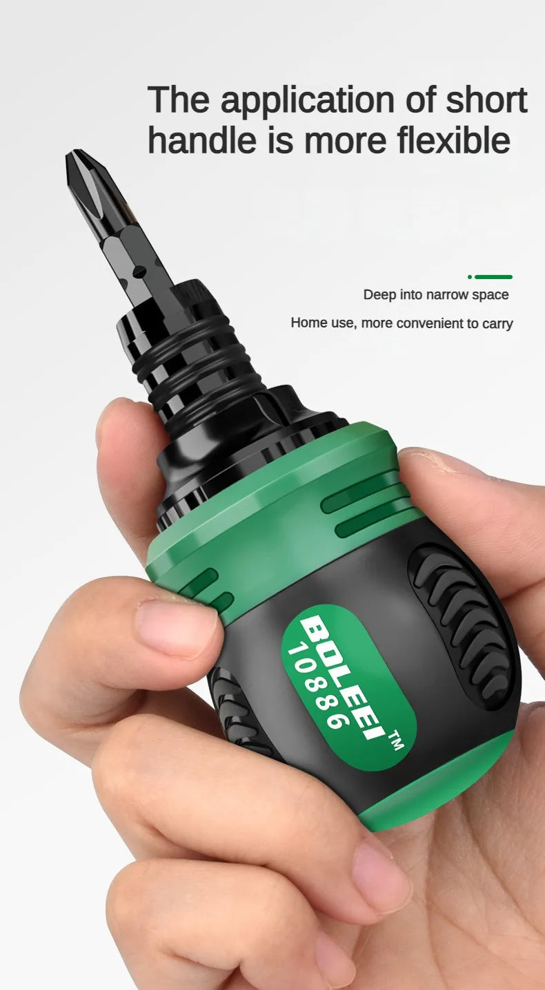 High quality ratchet screwdriver set with multifunctional adjustable inner cross shaped triangular plum blossom shaped screwdriv