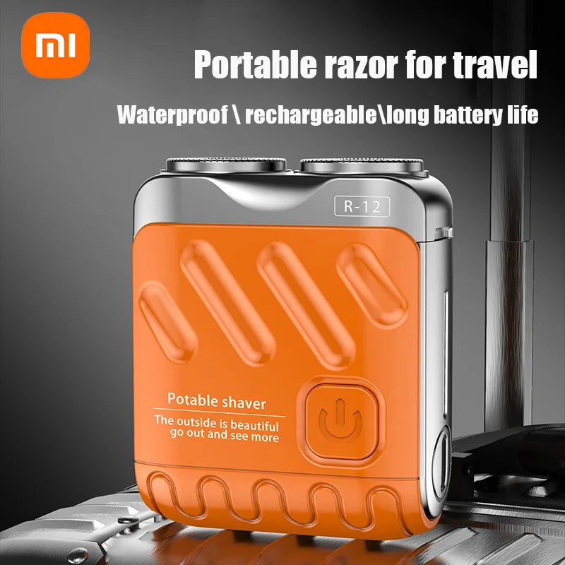 Xiaomi Men's Mini Rotating Double Head Magnetic Shaver USB Charging Portable Travel Shaver