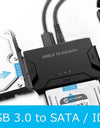 3 in 1 SATA to USB IDE Adapter USB 3.0 3 Cable Support 2.5/3.5 Inch External HDD SSD Converter Cable Hard Drive For Macbook PC