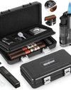 Portable Travel Cigar Humidor,Double Cigar Humidor with Separate Storage for Cigar Accessories,Holds 5 Cigars
