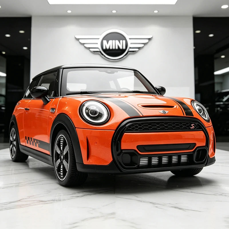 1 24 Scale Mini Cooper S Modified Diecast Pull Back Model Car with Sound and Light