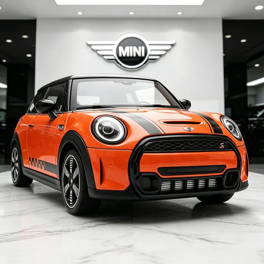 1 24 Scale Mini Cooper S Modified Diecast Pull Back Model Car with Sound and Light