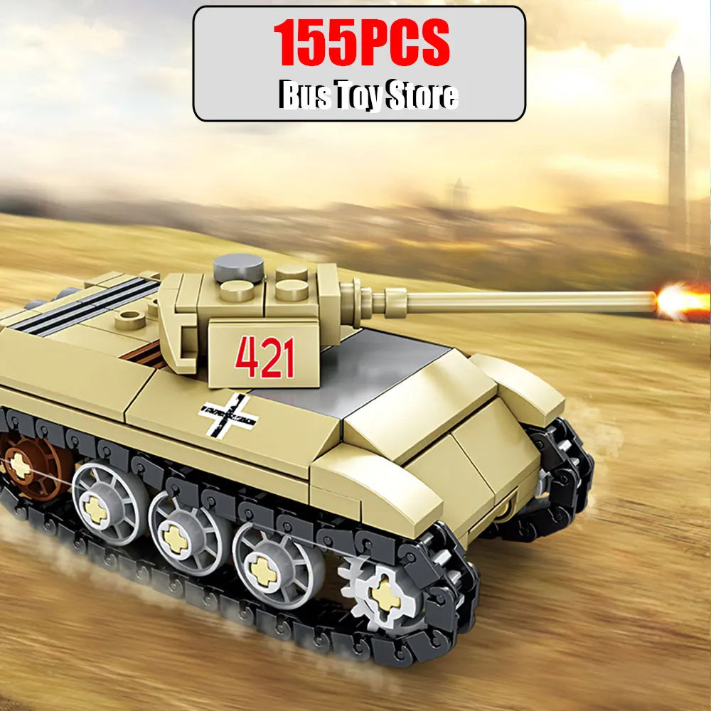 Aircraft Tank Aircraft Carrier MODERN EOLIPMENT MODERN WAR INFORMATION WW2 Military Model Building Blocks Bricks for Boy