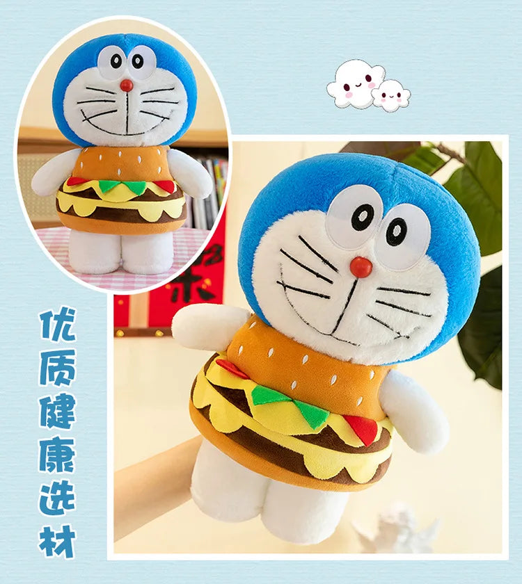 Large Blue Robot Cat Plush Stuffed Doll Toy