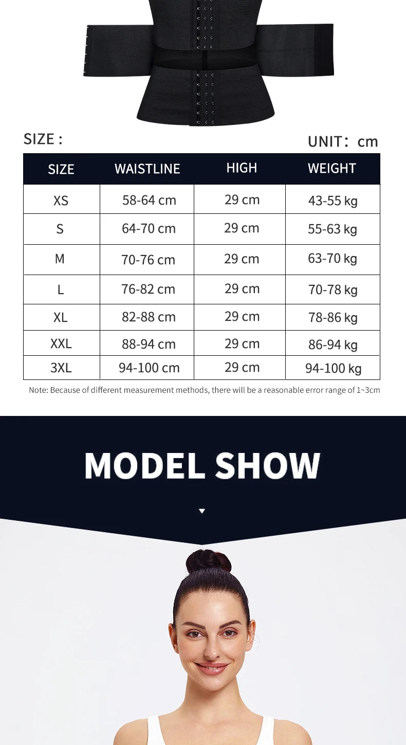 Women's Waist Trainer Corset – Tummy Wrap Shapewear Belt for Slimming & Postpartum Support