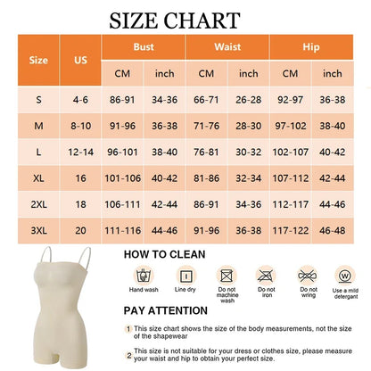 Strapless Shapewear Bodysuit Butt Lifter Body Shaper for Women Under Dress Tummy Control full Body Shapewear