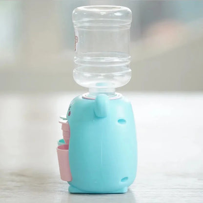 Kids Mini Dual Water Dispenser Toy Cute Water Juice Milk Drinking Fountain Simulation Kitchen Toys for Boys Girls Gift