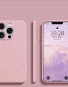 For iPhone 16 Pro Max Case Liquid Silicone Original Plain Rubber TPU Protector Case For iPhone 16 Pro Max Cover TPU Shockproof