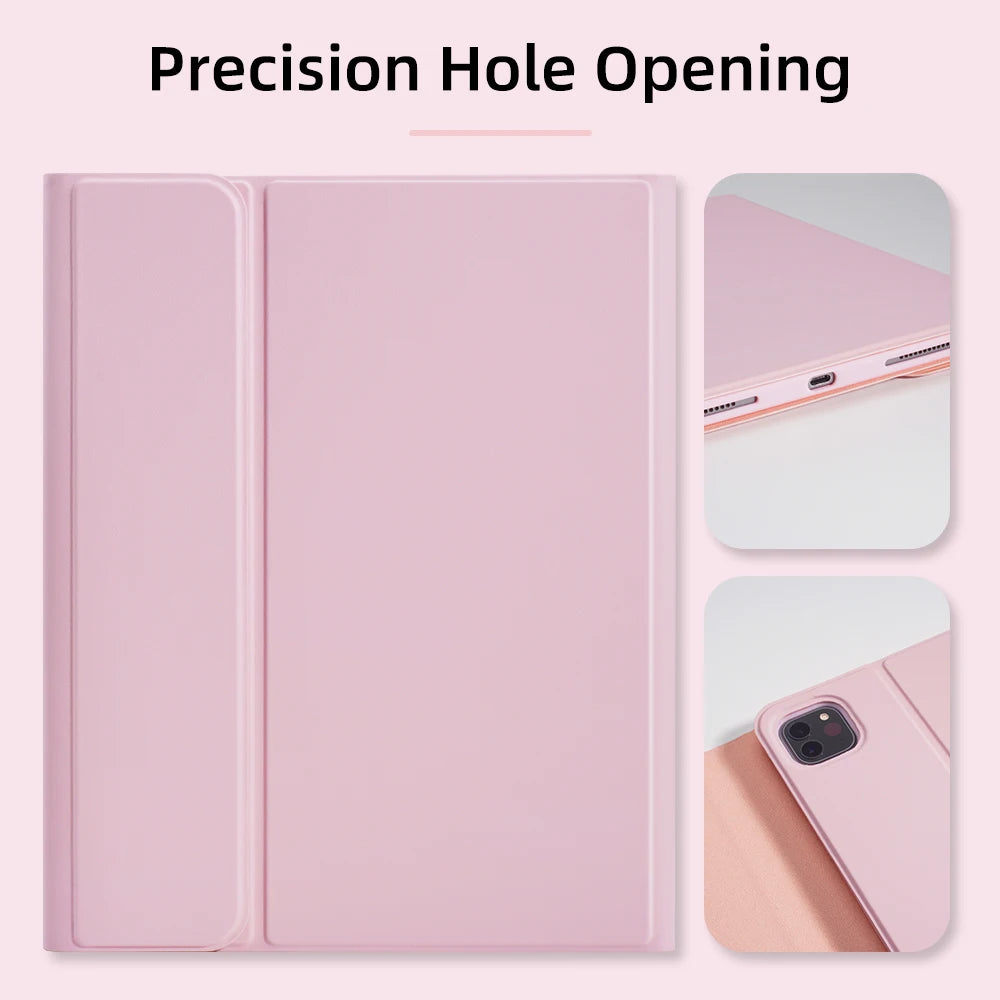 For iPad Keyboard Case For iPad 2024 iPad Air 11-in 13-in M2 Pro 11-in 13-in M4 Pro 11 12.9 10.2 9/8/7th 10.5 9.7 Air 3 2 Case