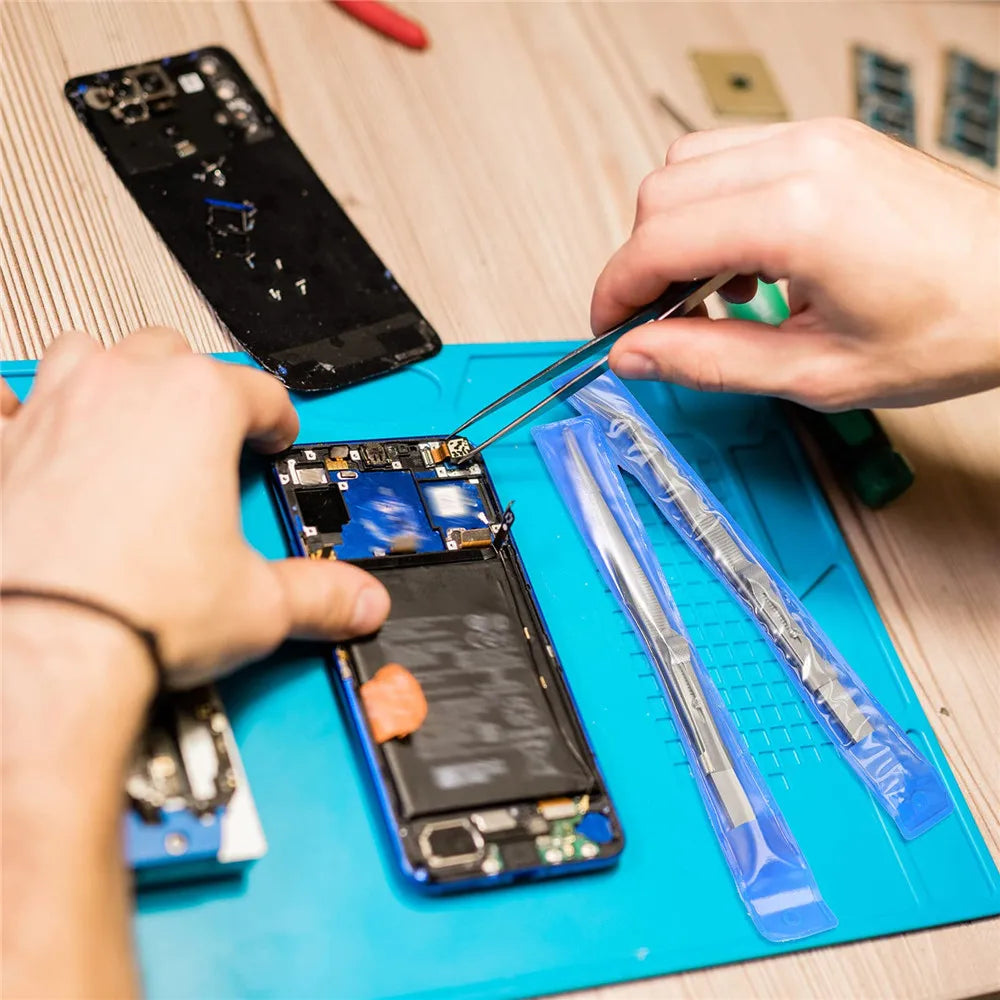 16CM Professional High Precision Stainless Steel Jewelry Tweezers Sandblasting DIY Diamond Gem Jewelry Jeweler's Slotted Buckle