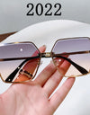Fashion Rimless Sunglasses Women Square Glasses Luxury Shades