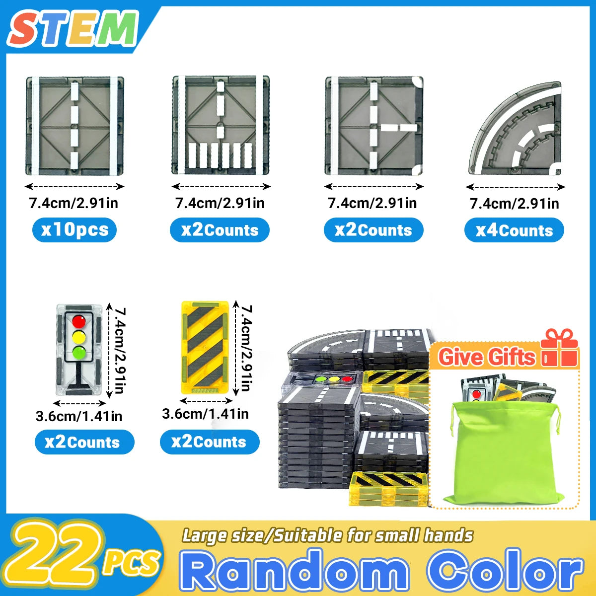 Building Blocks set with car assembly toys  Montessori Educational Game Toys for Boys Girls Gifts