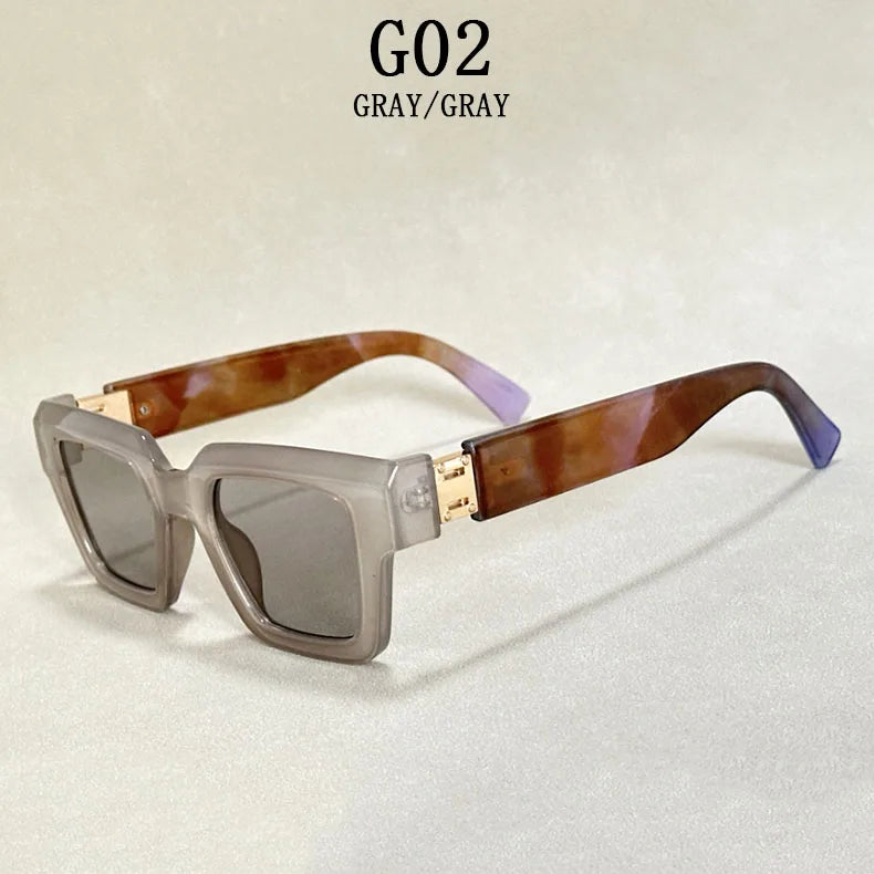 Square Frame Sunglasses With UV400 Protection