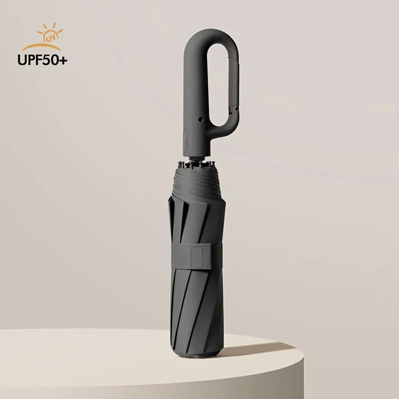 Automatic Folding Umbrella 20 Bone Windproof Large 105cm Reinforced Travel Umbrella Strong Handle Sun Rain Protection
