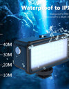 Waterproof Led Video Diving Light for DJI Osmo Action3 Gopro Hero 11 10 9 8 SJCAM Underwater Lamp Photography Light Lamp